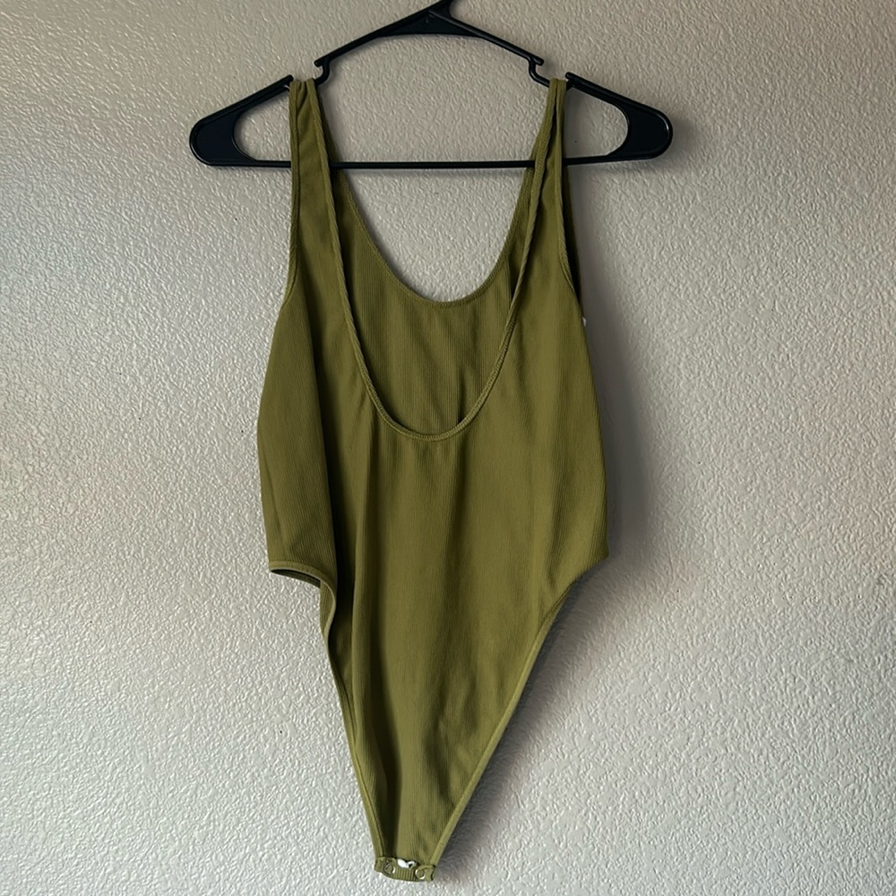 Olive green bodysuit